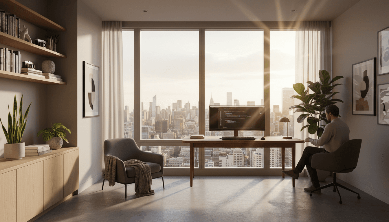 Property investor workspace with documents and property portfolio details